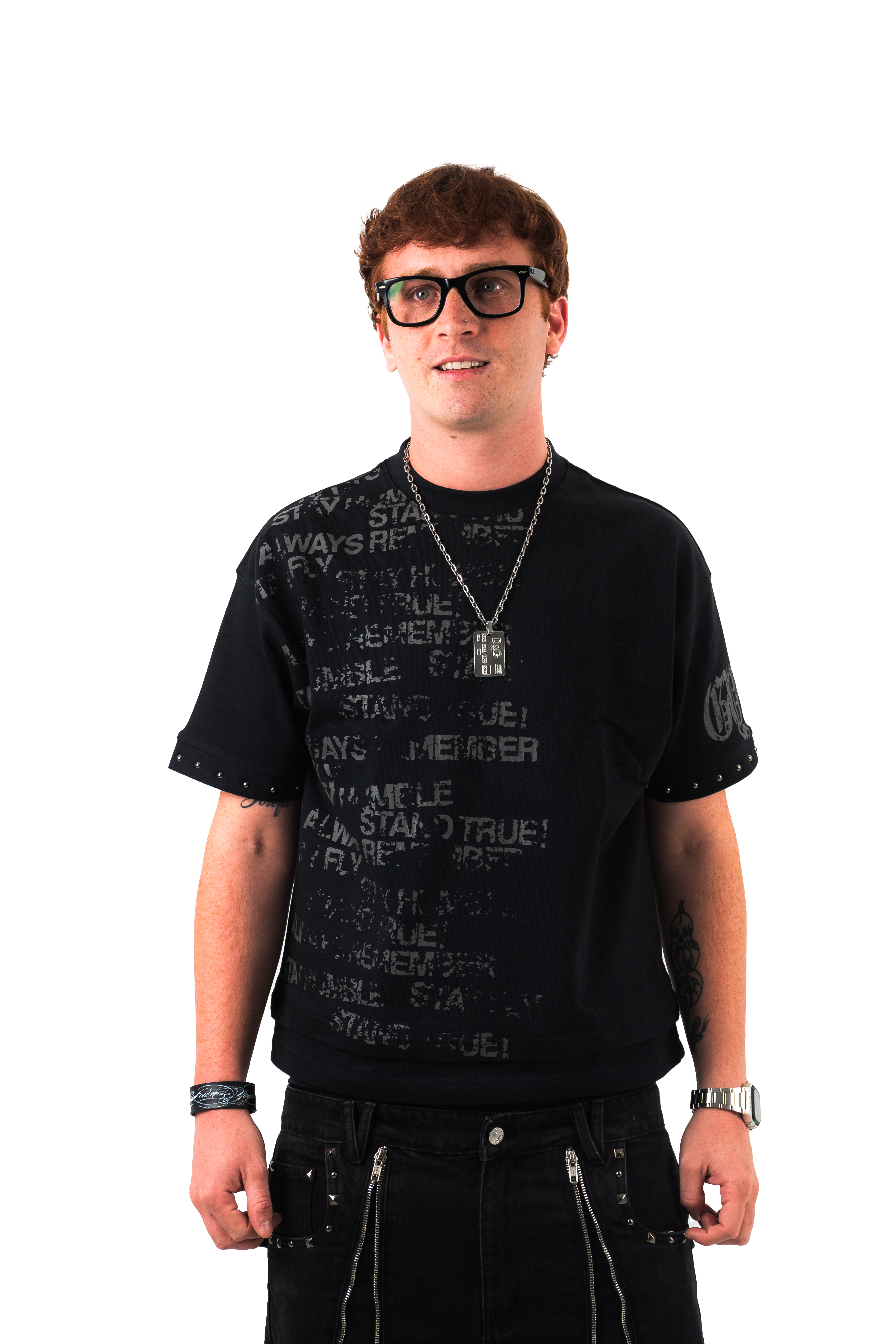 'Always' Black/Grey T-Shirt