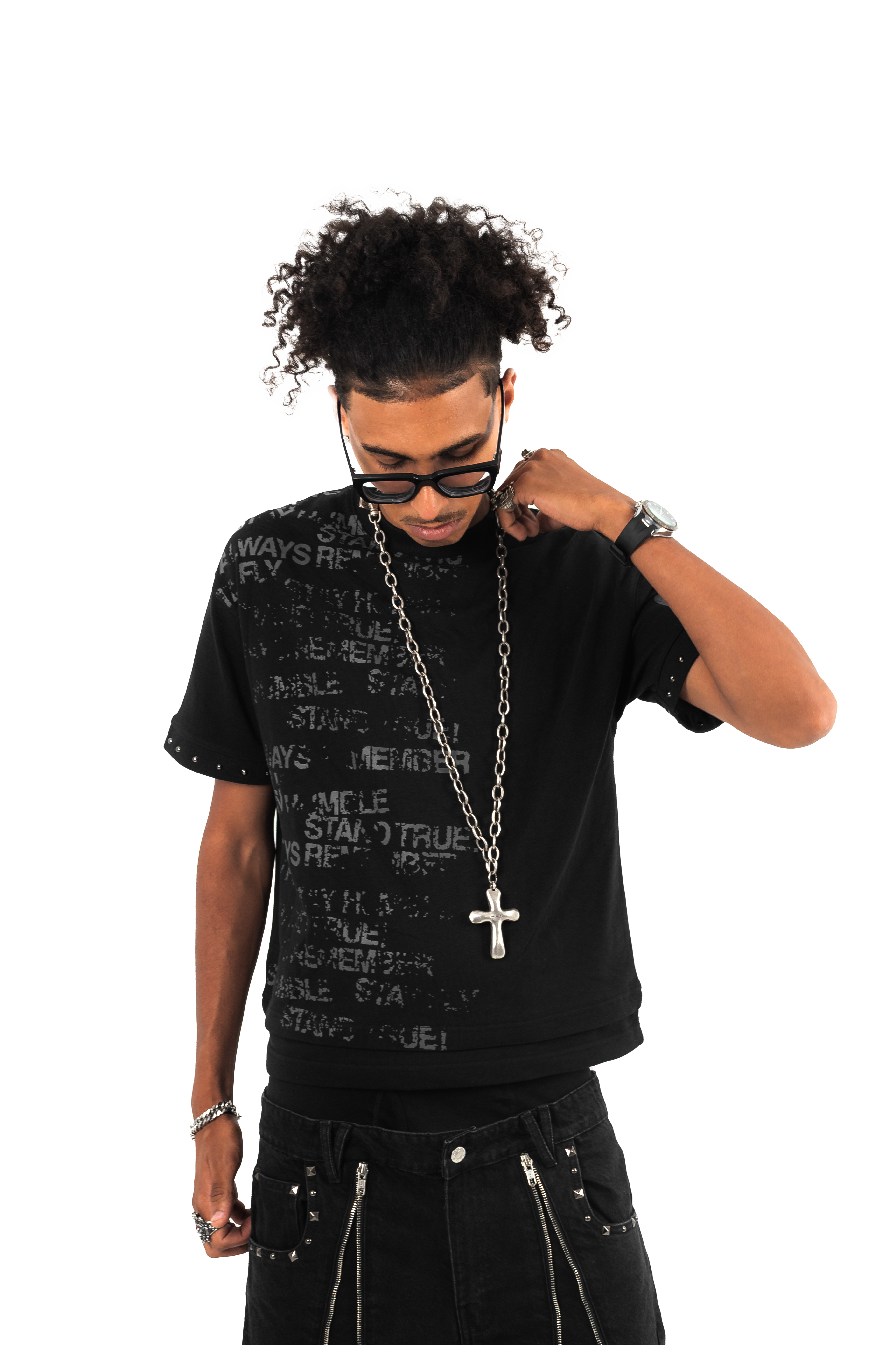 'Always' Black/Grey T-Shirt